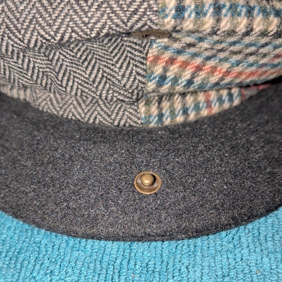 Stylish Patchwork Flat Cap for Men Size LRG New - Picture 7 of 9